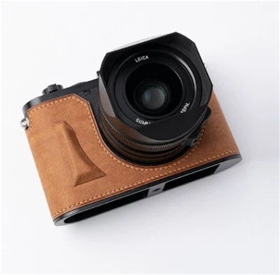 Medio Estuche para Cámara Leica Q3 Retro Cubierta Cuero Genuino Inserto Estuche Hecho a Mano  Foto 1 de 4