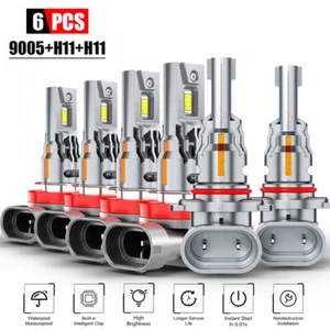 For Nissan Maxima 2009-2015 Combo LED Headlight High Low Beam Fog Light Bulbs - Picture 1 of 14
