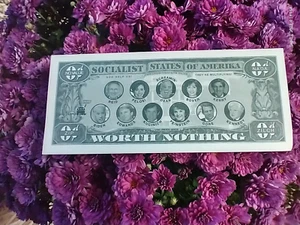 VTG Ephemera FUNNY MONEY HILLARY CLINTON ZERO CENTS 2005 - Picture 1 of 4