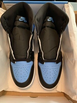 Nike Air Jordan 1 Retro Alto OG Azul Universitario Puntera UNC Negro Talla 14 DZ5485-400 Foto 1 de 4