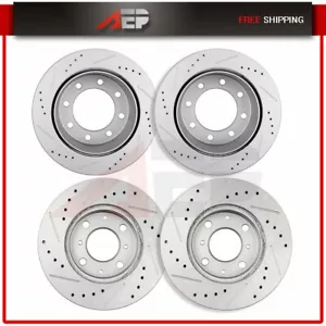 2x Front + 2x Rear Brake Rotors Disc For Lexus IS250 2006-2010 Drilled & Slotted - Bild 1 von 10