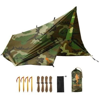 Waterproof Portable Tarp Multifunctional Outdoor Camping Traveling Awning Bac... - Image 1 of 4