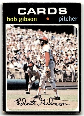 1971 Topps #450 Bob Gibson St. Louis Cardinals EX-EXMINT КОМПЛЕКТ ПЕРЕРЫВ! - Изображение 1 из 2