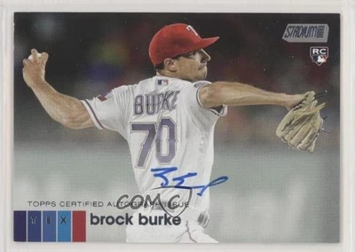 2020 Topps Stadium Club Auto Brock Burke #ABBU Rookie Auto RC - Image 1 of 2