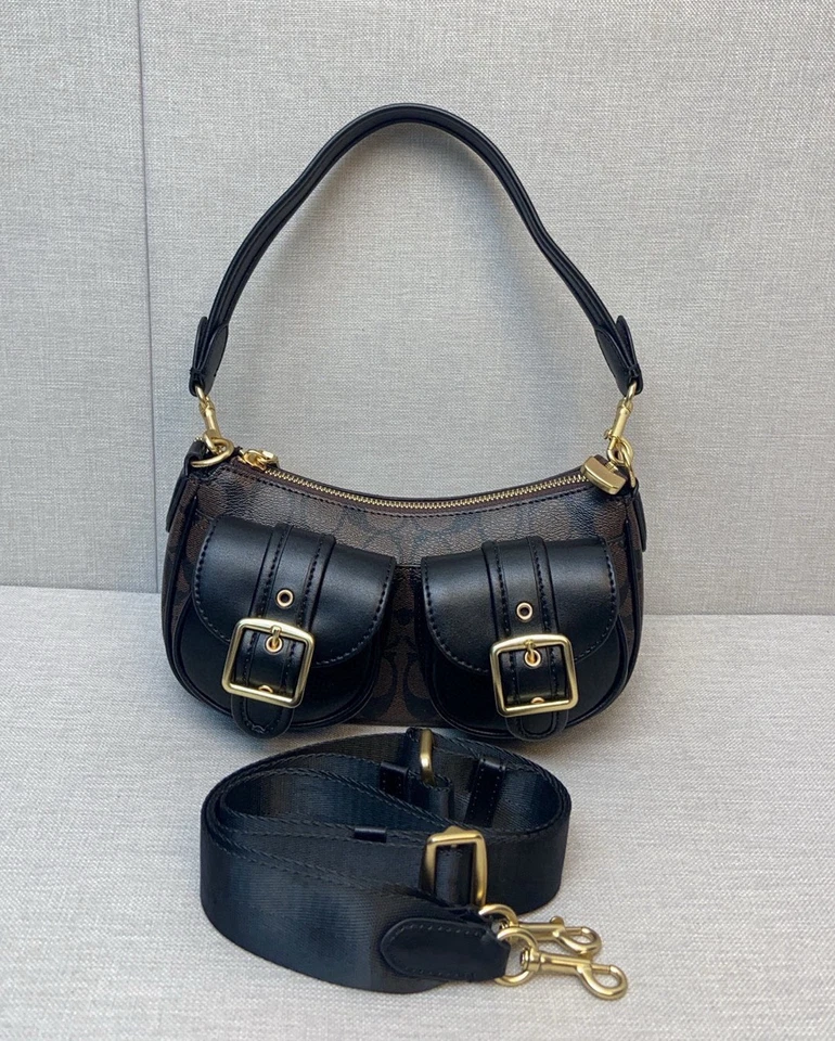 Bolso de hombro para mujer CP114 Denim Ashton Baguette Signature Foto 1 de 4