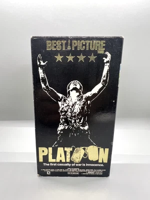 PLATOON :   VHS Tape    1986 Movie  VHS Tape Tested!  - Image 1 of 4
