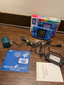 Neogeo pocket color console rare aqua blue CIB