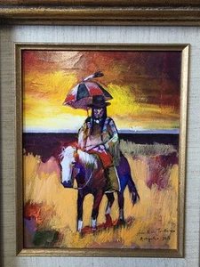 Brent Learned (Haa Naa Jaa Ne-Doa) Cheyenne/Arapaho Original Acrylic Painting - Picture 1 of 10