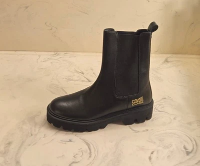 New! Roberto Cavalli 'Cortina' Lug Chelsea Boots Womens 7 US 37 Eur. MSRP $680 - Image 1 of 4