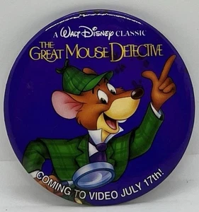 El Gran Ratón Detective A Walt Disney Clásico Disney Pinback Insignia - Imagen 1 de 2