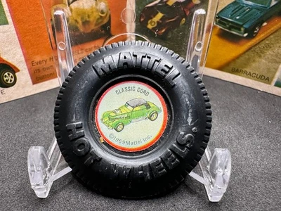 Оригинальный винтажный классический шнур Hot Wheels Redline 1971 пластиковая кнопка значок булавка! - Изображение 1 из 2