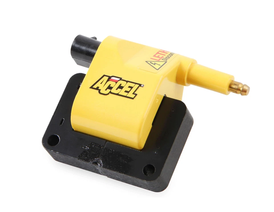 ACCEL 140021 SuperCoil Ignition Coil - Remote - Yellow -Individual - Image 1 of 4