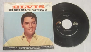 ELVIS PRESLEY 45 & Picture Sleeve -- BIG BOSS MAN + You Don't Know Me - Bild 1 von 2