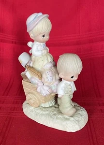 Precious Moments "Walking By Faith" 1979 Retired (E3117) Jonathon & David - Bild 1 von 12