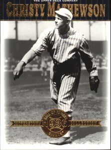 2001 Upper Deck Hall of Famers New York Giants Baseball Card #18 Mathewson