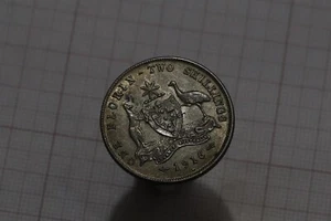🧭 🇦🇺 AUSTRALIA SHILLING 1916 M SILVER SCARCE SHARP DETAILS B70 #K3728 - Picture 1 of 2