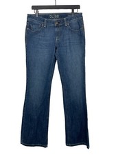 DL 1961 Andi Mid Rise Boot Cut Blue Jeans Womens Size 30 4Way 360 Stretch
