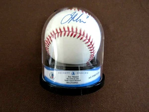 JOE MAUER 3X BATTING CHAMP MINNESOTA TWINS SIGNED AUTO OML BASEBALL BECKETT MINT - Picture 1 of 3