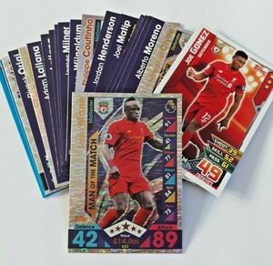 Liverpool Match Attax Cards Multi Listing Choose From List 2015-2018