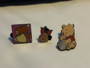 Disney Park Pins Winnie Puuh mit Honigtopf, Tigger & Ferkel 3er Set - Bild 1 von 2