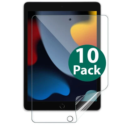x10 Soft Pet Film Screen Protector Guard for Apple iPad 9th Gen 10.2'' 2021 2022 - Image 1 of 4