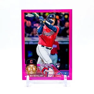 2023 Topps Chrome Bo Naylor Pink Refractor RC #54 Guardians - Picture 1 of 2