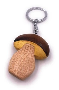 Steinpilz Pilz Mushroom Holz Edel Handmade Schlüsselanhänger Anhänger - Bild 1 von 1