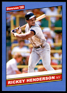 2020 Donruss Rickey Henderson 1986 Retro #219 Oakland Athletics