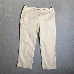 Exofficio Capri Pants Womens 10 Khaki Straight Leg Tan Pockets Workwear Casual - Picture 1 of 15