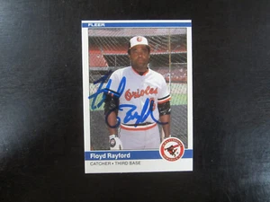 1984 Fleer Update # U95 Floyd Rayford Autograph Signed Card (M Baltimore Orioles - Picture 1 of 2