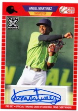 2021 Leaf Pro Set Baseball Rookie Autograph Angel Martinez PS-AM1