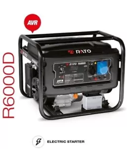 Generador De Corriente RATO R6000 A Gasolina 420 CC Potencia Máxima 6 KW - Imagen 1 de 2