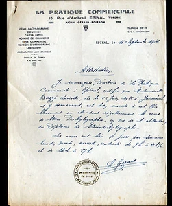 EPINAL (88) LA PRATIQUE COMMERCIALE / ECOLE "Mme GERARD-POIRSON" en 1946 - Afbeelding 1 van 1