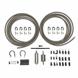 EFI Fuel System Plumbing Kit; Braided Stainless - FL526-7 - Picture 1 of 1