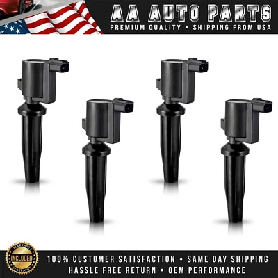 Paquete de 4 bobinas de encendido de alto rendimiento para Ford Fusion 2010-2020 2,5 L FD505 Foto 1 de 4