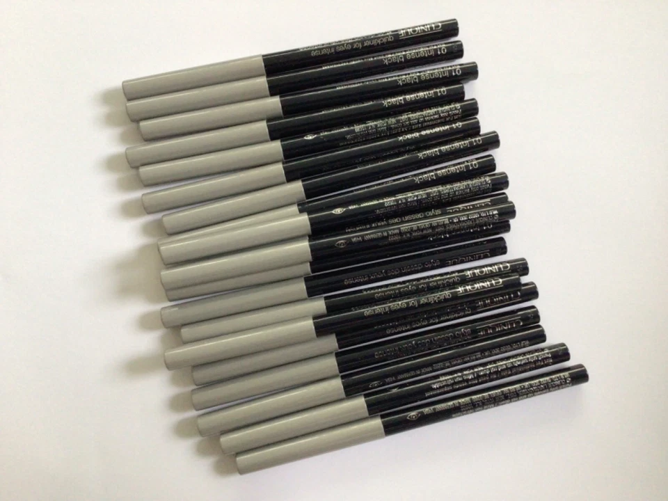 Wholesale Lot  10 x CLINIQUE QUICKLINER FOR EYES INTENSE - 01 INTENSE BLACK - Image 1 of 1