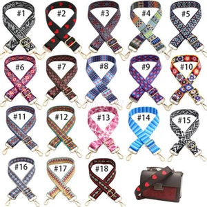 Ethnic Adjustable Shoulder Bag Strap Replacement Crossbody Handbag Handle Belt - Picture 1 of 28
