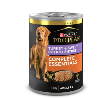 Purina Pro Plan Wet Dog Food, Classic Turkey & Sweet Potato Entrée, 13 oz (12 ) - Image 1 of 4