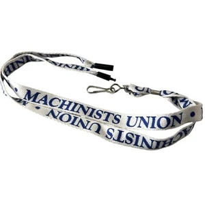 Machinists Union Lanyard International Association Machinists Aerospace Vintage - Imagen 1 de 4