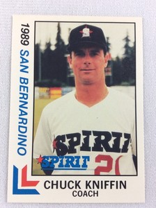 1989 San Bernardino Spirit-BEST Baseball Card-Chuck Kniffin