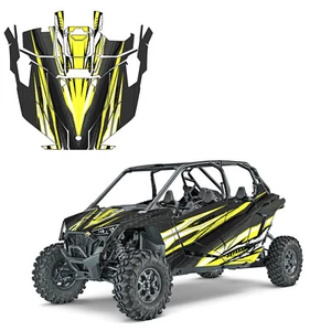 2020+ Polaris RZR Pro XP 4 Ultimate Design EPS 17 Decal Graphic Kit Wraps 4 Door - Foto 1 di 3
