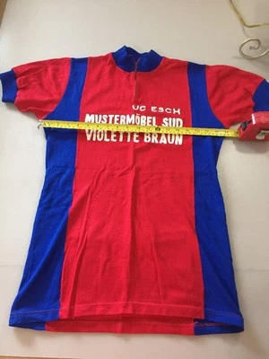 Alex Sport Vintage Acrylic Cycling Jersey Euro Size 4 (4896) - Image 1 of 4