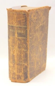 1839 Holy Bible Stereotype Original Tongues Old New Testaments Am Bible Society - Picture 1 of 9
