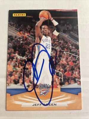 2009 Panini Jeff Green Autographed Card Oklahoma City Thunder #230 CB1509 - Image 1 of 2