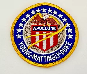 NASA APOLLO 16 Space Mission Young Mattingly Duke Commemorative Patch - Picture 1 of 4