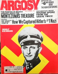 Argosy Magazine September 1971 Montezumas Treasure Houdini Adolf Eichman - Picture 1 of 4