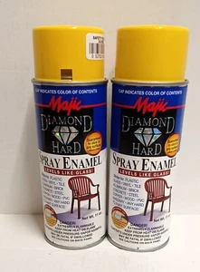 2 Cans Premium Diamond Hard Spray Paint for John Deere Tractor Yellow - Picture 1 of 1