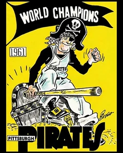 Pittsburgh Pirates - Wall Art Poster 1961 World Series Game Program, 8x10 Photo - Picture 1 of 1