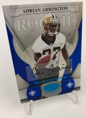 ADRIAN ARRINGTON ROOKIE AUTO RARE/100 Card 2008 Leaf Certified #151 RC MICHIGAN - Image 1 of 4