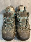 Keen Women Hiking Trail Outside Shoes Size 6 XCH-011114 Brown w/ Turquoise Trim
